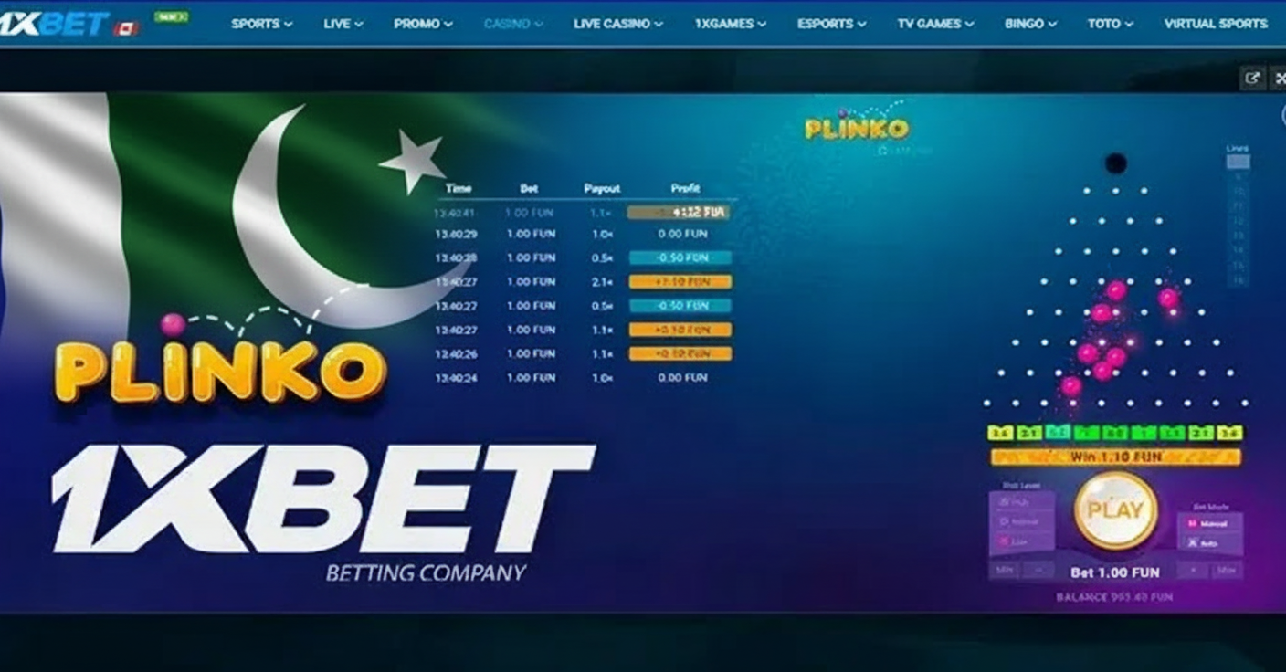 Playing Plinko game on mobile in Pakistan